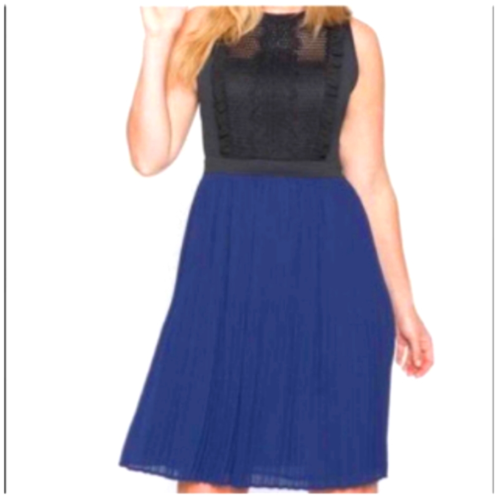 ELOQUII Black & Blue Dress